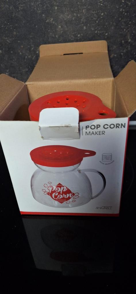 Vetvrije popcorncontainer voor de magnetron, Huis en Inrichting, Keuken | Servies, Glas, Ophalen of Verzenden