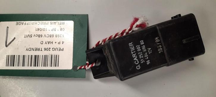 RELAIS BOUGIE PRECHAUFFAGE 206 (2A / C/H/J/S) (9640469680), Autos : Pièces & Accessoires, Électronique & Câbles, Peugeot, Utilisé