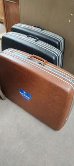 3 retro vintage harde koffers valies Samsonite reiskoffer, Gebruikt, Ophalen of Verzenden