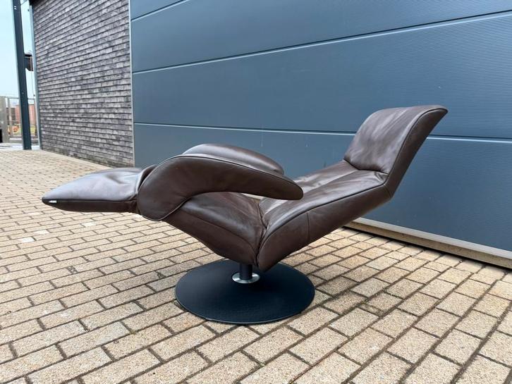 Jori Symphony Relax medi mono-move, cuir marron chocolat, Maison & Meubles, Canapés | Repose-pieds & Poufs, Enlèvement ou Envoi