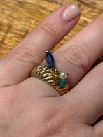 Nieuwe verstelbare RVS ring, Neuf, Enlèvement ou Envoi, Fer ou Acier, Or