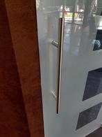 Deurgrepen inox (4 paar), Doe-het-zelf en Bouw, Hang- en Sluitwerk, Ophalen of Verzenden, Zo goed als nieuw, Inox, Klink of Kruk