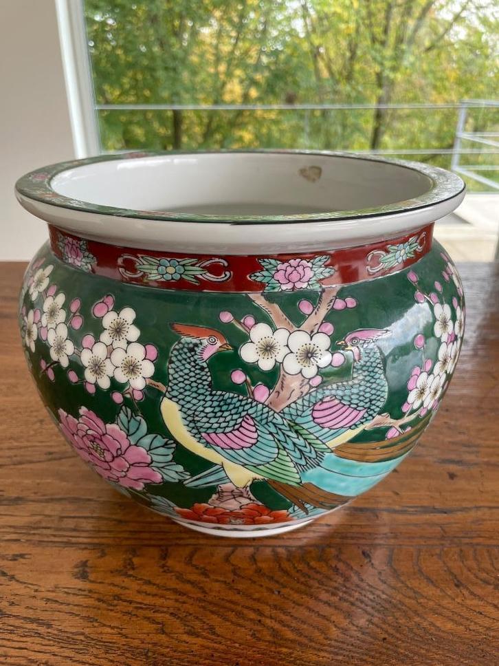 Japanse cachepot in Gold Imari porselein, Antiek en Kunst, Antiek | Porselein, Ophalen