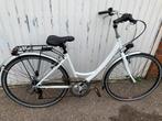 Meisjes Damesfıets witt, Ophalen, Zo goed als nieuw, 28 inch