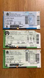 3 kaartjes RC Genk KV Kortrijk 2012 & 2013, Verzamelen, Ophalen of Verzenden