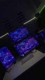 Setup complet pour gaming ou trading, Le pc est monté avec différentes marques, 32 GB, Avec carte vidéo, 32 GB