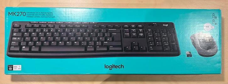 Draadloos toetsenbord + muis – nieuw, Computers en Software, Toetsenborden, Nieuw, Azerty, Draadloos, Toetsenbord en muis-set