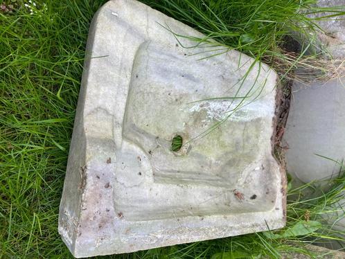 lavabo of wastafel witte marmer uit Griekenland, Huis en Inrichting, Badkamer | Badkamermeubels, Gebruikt, Wasbak of Wastafel