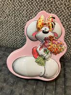 Diddl doos in metaal diddlina met bloemen 12,5 x 10,5 x 3 cm, Verzamelen, Diddl, Ophalen of Verzenden, Diddl, Gebruikt