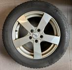 4 winterbanden 215/60 R 16 Continental + aluminium wielen, Auto-onderdelen, Banden en Velgen, Ophalen, 16 inch, Banden en Velgen