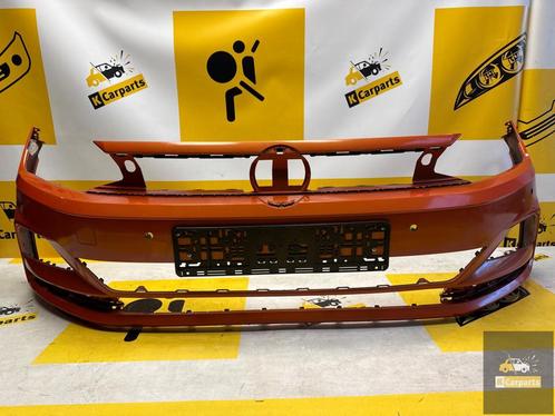Voorbumper Polo 2G 2017-2022 4x PDC 2G0807221 BUMPER, Auto-onderdelen, Carrosserie, Bumper, Volkswagen, Voor, Gebruikt