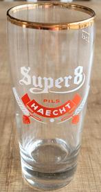 Bierglas: Super 8 Pils Haecht, Verzamelen, Ophalen of Verzenden, Zo goed als nieuw, Glas of Glazen, Overige merken