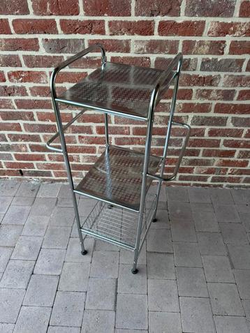 Stijlvolle trolley met 3 etages perfect voor badkamer/keuken, Ophalen, Zo goed als nieuw
