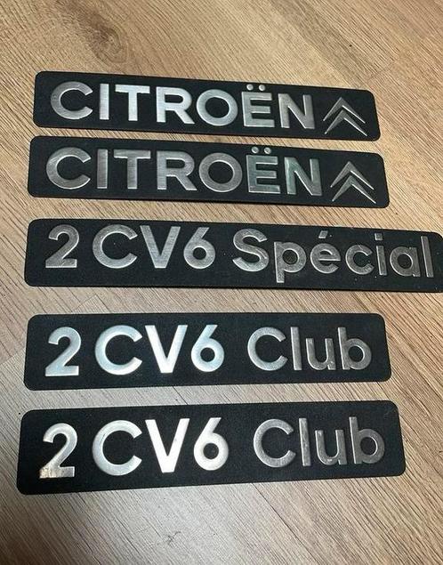 Emblèmes divers de la Citroën 2CV6, Autos : Pièces & Accessoires, Petit matériel, Citroën, Utilisé, Enlèvement ou Envoi