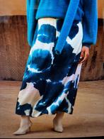 AtmosFashion Nieuwe blauw/ecrukleurige rok in Perf Nieuwe st, Blauw, Atmos fashion, Maat 42/44 (L), Nieuw