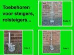 Voetspindels - steigerwielen - in hoogte regelbare wielen, Ophalen, Nieuw