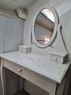 Kaptafel (wit hout/klein model)., Huis en Inrichting, Tafels | Kaptafels, Ophalen, Gebruikt, Hout