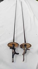 koppel antieke schermdegens, Verzamelen, Ophalen of Verzenden, Landmacht, Zwaard of Sabel