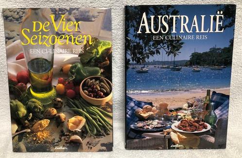 2 exclusieve kookboeken "De 4 Seizoenen" en "Australië", Livres, Livres de cuisine, Comme neuf, Entrées et Soupes, Plat principal