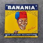 Banania emaillen reclame bordje retro decoratie bordjes kado, Ophalen of Verzenden, Zo goed als nieuw, Reclamebord