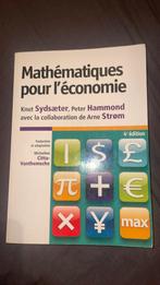 Mathématiques pour l’économie 4ème édition, Économie et Marketing, Neuf, Sydsæter , Hammond