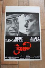 filmaffiche Alain Delon Scorpio 1973 filmposter, Verzamelen, Rechthoekig Staand, Ophalen of Verzenden, Zo goed als nieuw, A1 t/m A3