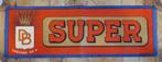 Super DB Chièvres bierreclameposter, Ophalen of Verzenden, Gebruikt, Reclamebord