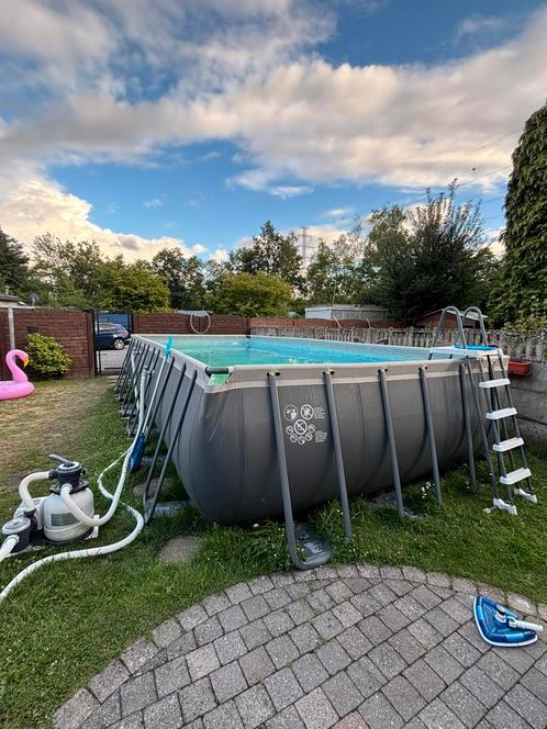 Grote zwembad merk intex met alle toebehoren erbij, Tuin en Terras, Zwembaden, Zo goed als nieuw, Ophalen
