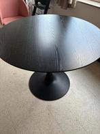 Zwarte eettafel, Huis en Inrichting, Ophalen, Gebruikt, Rond