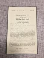 Oorlogsslachtoffer IMPENS Schelderode +1944 tgv luchtaanval, Envoi, Image pieuse