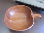 Vintage jaren 50-60 Deens Design teak schaal appelvorm, Antiek en Kunst, Ophalen of Verzenden