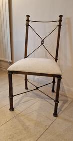 6 Eetkamer stoelen Metaal, Huis en Inrichting, Ophalen, Zo goed als nieuw, Bruin, Metaal