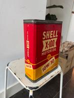 SHELL X-100 olie blik 5 liter, Verzamelen, Ophalen of Verzenden, Gebruikt, Verpakking
