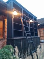 Massief houten boekenkast/bibliotheekkast GRATIS LEVERING, Huis en Inrichting, Ophalen of Verzenden, Zo goed als nieuw