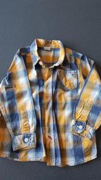 Hemd jongen geruit geel en blauw. s.Oliver., Kinderen en Baby's, Babykleding | Maat 86, Ophalen, Gebruikt