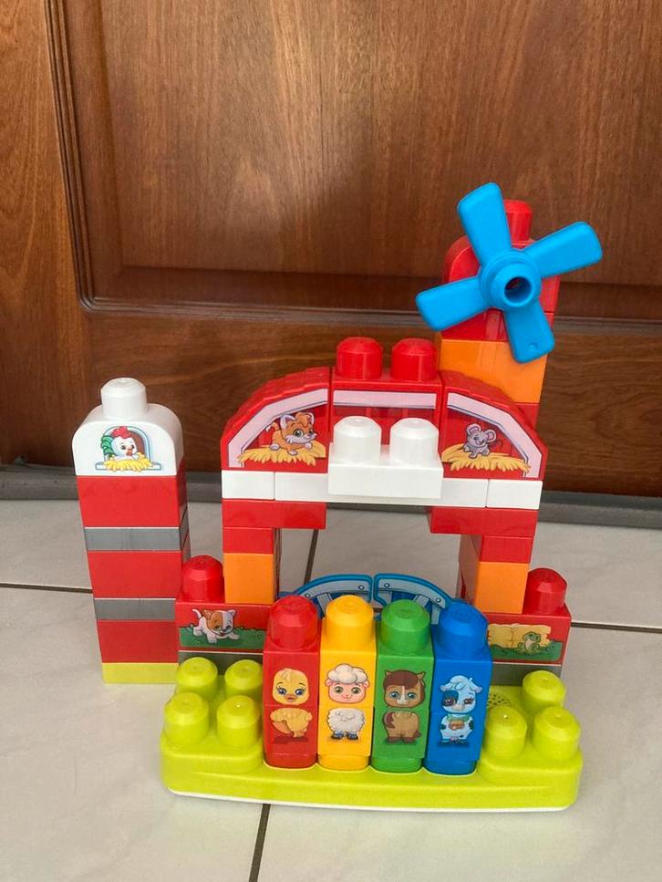 Mega Bloks muzikale boerderij, Kinderen en Baby's, Speelgoed | Bouwstenen, Gebruikt, Megabloks, Ophalen of Verzenden