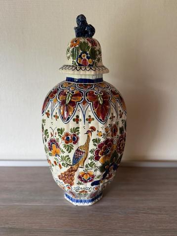 Vintage handgeschilderde Delftse Pot / Vaas beschikbaar voor biedingen