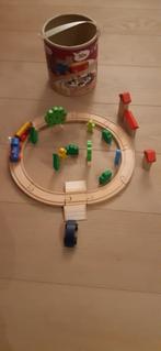 Houten treinspoor met toebehoren 'Eichhorn'. Prima staat zo, Kinderen en Baby's, Speelgoed | Houten speelgoed, Ophalen of Verzenden