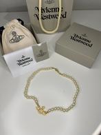 Vivienne Westwood Gold Bas Pearl Ketting, Handtassen en Accessoires, Kettingen, Ophalen, Zo goed als nieuw, Goud