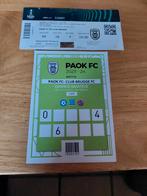 Accreditation paok fc brugge 2024, Collections, Articles de Sport & Football, Comme neuf, Envoi