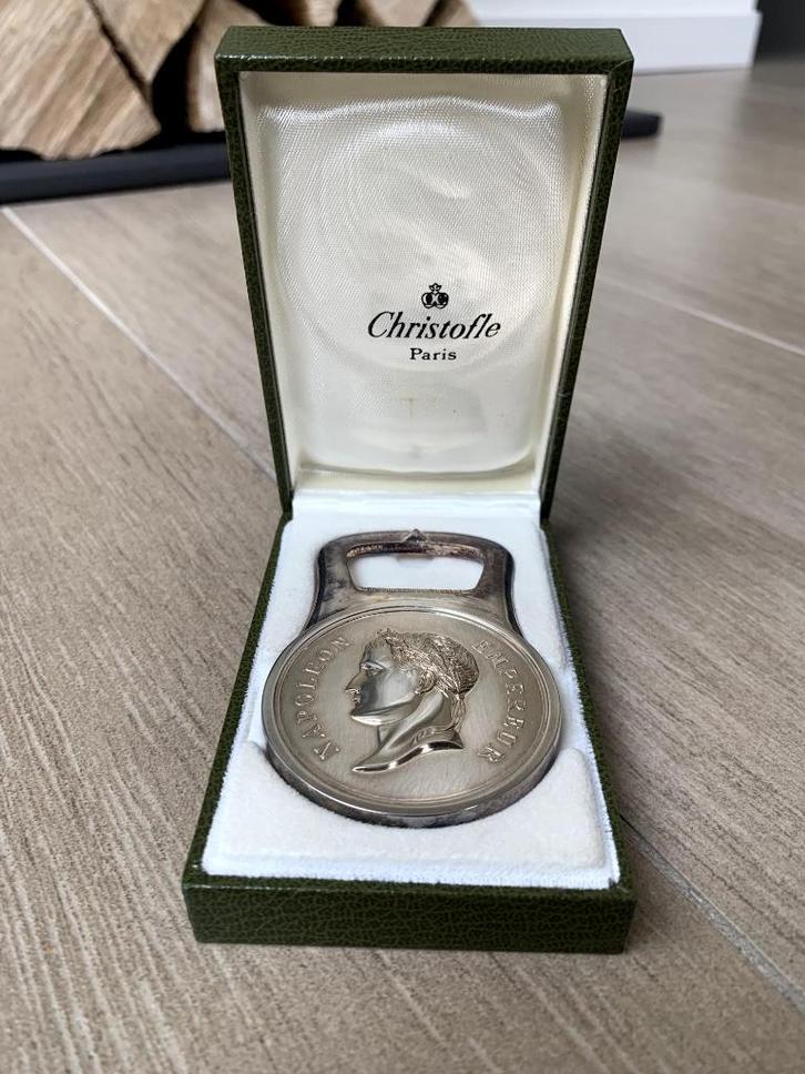 Christofle Flessenopener Zilver, Antiek en Kunst, Antiek | Zilver en Goud, Zilver, Ophalen of Verzenden