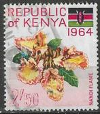Kenya 1963 - Yvert 19 - Tuil met bloemen (ST), Affranchi, Envoi, Autres pays