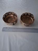 Verzilverde  'Elldee' potjes, 2 stuks, Antiek en Kunst, Ophalen
