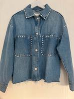 jeans jasje met parels STRADIVARIUS, Ophalen, Blauw, Maat 36 (S), Stradivarius