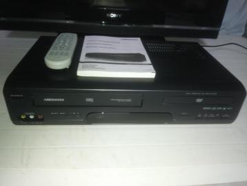Combi DVD speler/VCR VHS recorder Medion MD82051