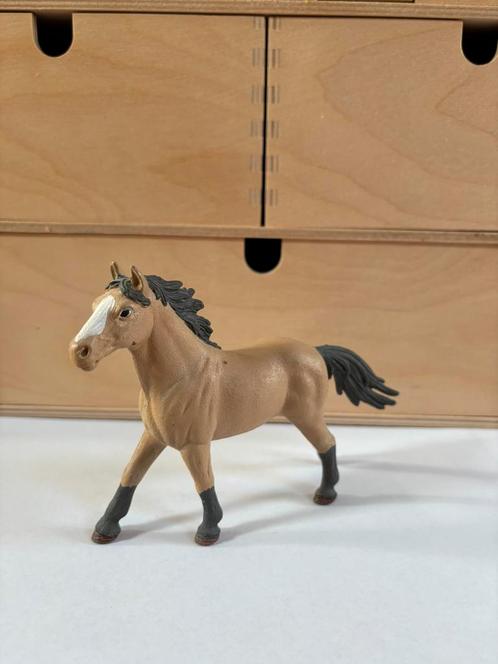 Schleich paard repaint, Collections, Collections Animaux, Comme neuf, Statue ou Figurine, Cheval, Enlèvement ou Envoi