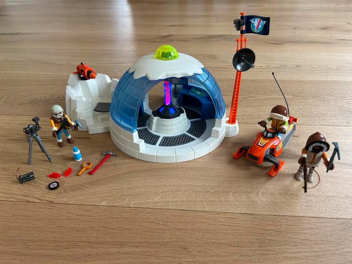 Playmobil 9055 hoofdkwartier poolexpeditie, Kinderen en Baby's, Speelgoed | Playmobil, Zo goed als nieuw, Complete set, Ophalen of Verzenden