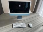 Apple iMac 24” bleu, 256Go SSD, 8 Go RAM, Comme neuf, IMac, 8 GB, SSD