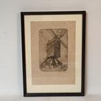 Romain Malfliet (1902-2006) - ets - "Bakkers molen", Antiek en Kunst, Kunst | Etsen en Gravures, Ophalen of Verzenden