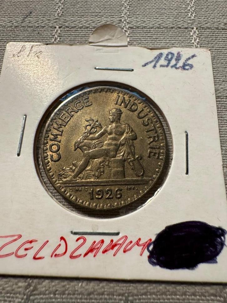 2 Francs Chambres de commerce 1926 (248), Postzegels en Munten, Munten | Europa | Niet-Euromunten, Losse munt, Ophalen of Verzenden
